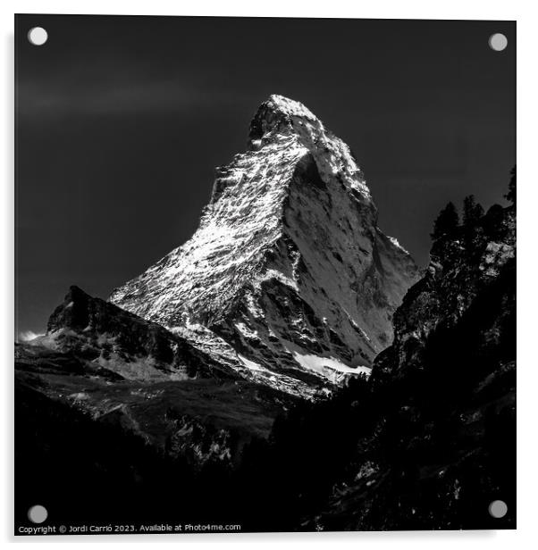 Majestic Matterhorn - A Breathtaking View - 3 Acrylic by Jordi Carrio