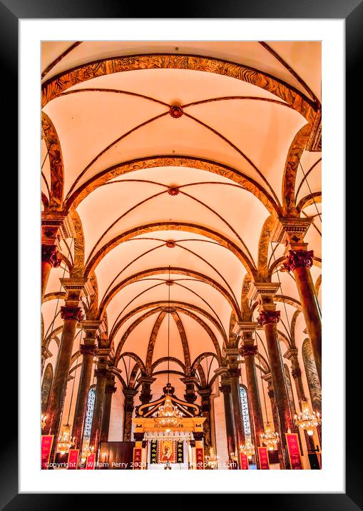 St. Joseph Church Wangfujing Cathedral Basilica Beijing China Framed Mounted Print by William Perry
