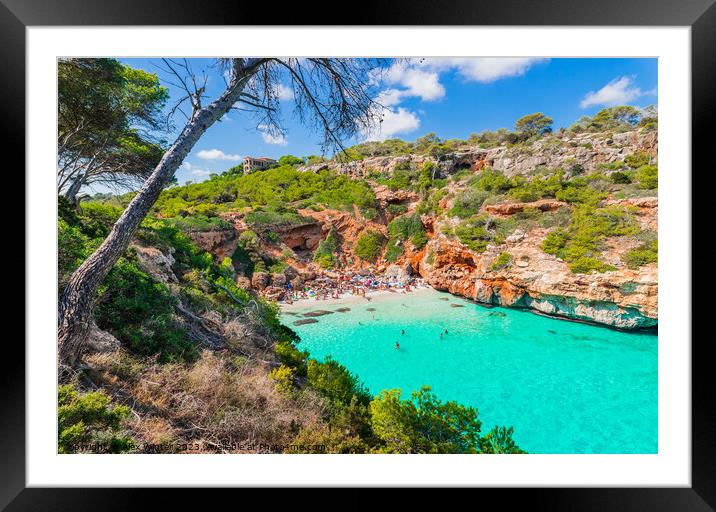 Calo des Moro Framed Mounted Print by Alex Winter