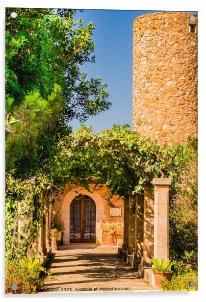 entrance of mediterranean house Acrylic by Alex Winter
