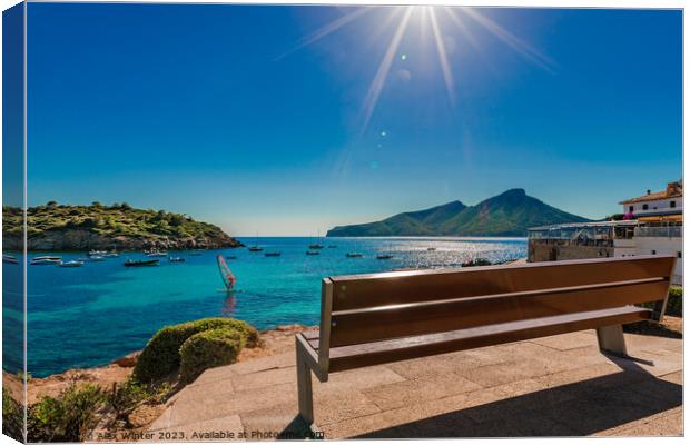 Beautiful view of Sant Elm bay Canvas Print by Alex Winter