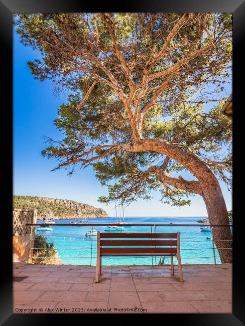 Beautiful view of Sant Elm bay Framed Print by Alex Winter