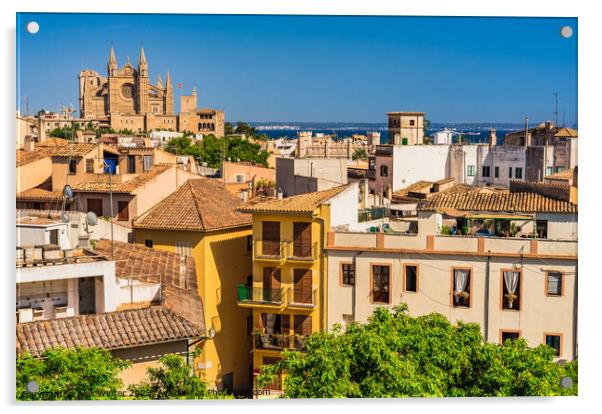 Palma de Majorca Cathedral La Seu Spain Acrylic by Alex Winter