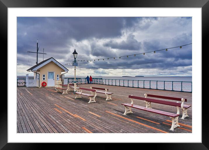 Penarth Pier Framed Mounted Print by Richard Downs