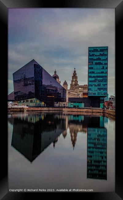 Pier Head Colours - Liverpool Waterfront Framed Print by Richard Perks