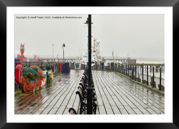 Hapenny pier Framed Mounted Print by Geoff Taylor