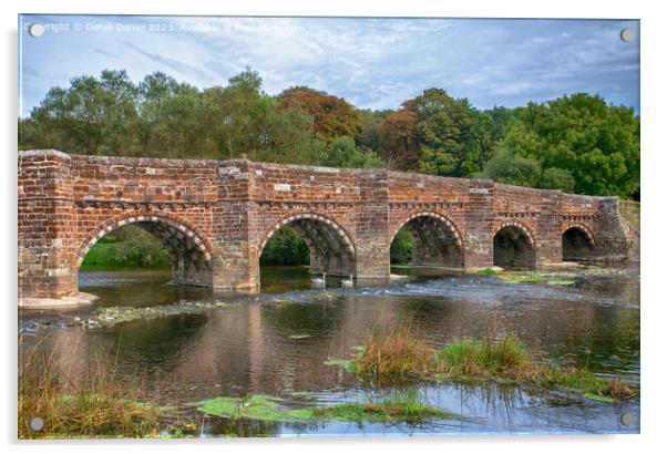 The Timeless Beauty of Whitemill Bridge Acrylic by Derek Daniel
