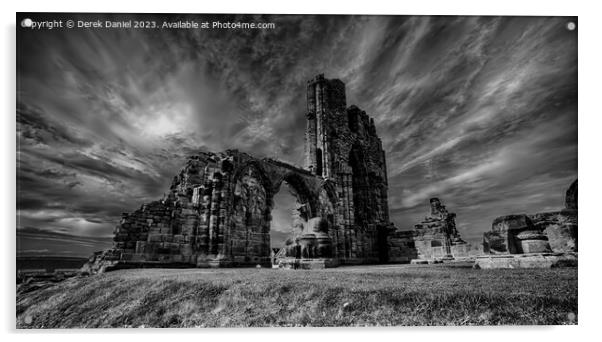 Majestic Ruins of Whitby Abbey Acrylic by Derek Daniel