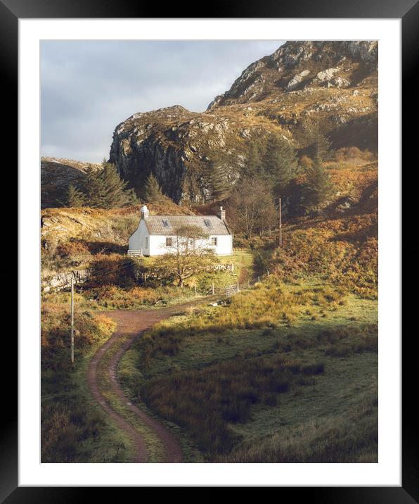 A Highland Cottage  Framed Mounted Print by Anthony McGeever