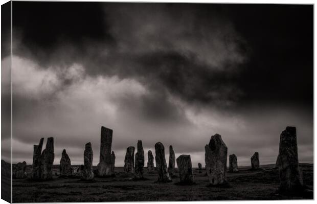 Calanais Standing Stones Canvas Print by Tracy Anderson