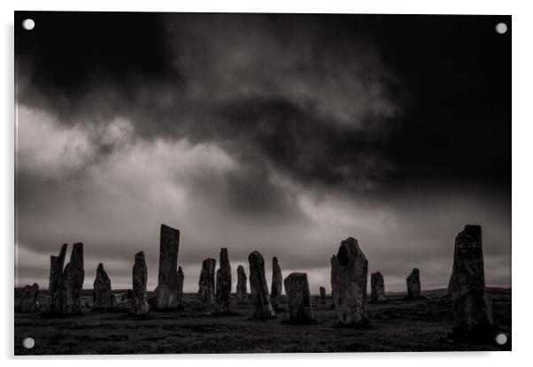 Calanais Standing Stones Acrylic by Tracy Anderson