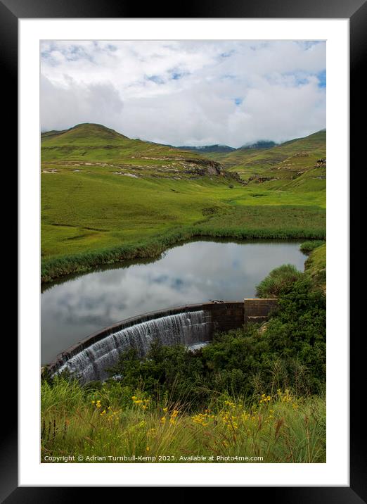 Toward the Maluti Mountains Framed Mounted Print by Adrian Turnbull-Kemp