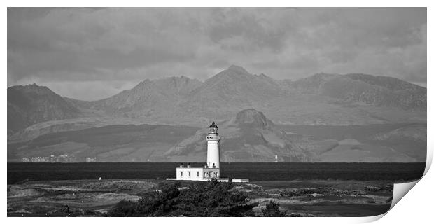 Turnberry lighthouse, South Ayrshire Print by Allan Durward Photography