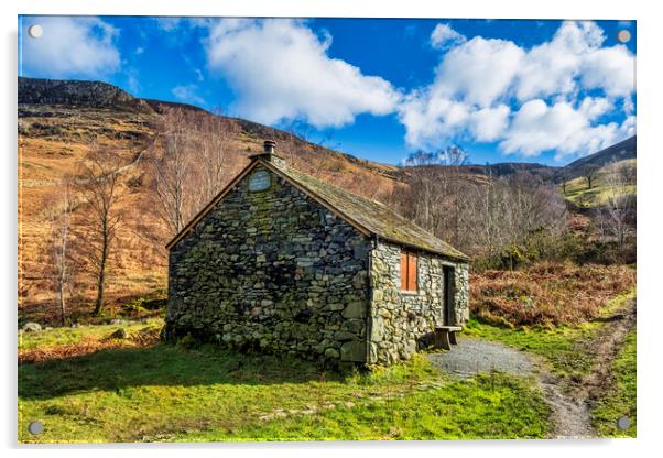 Bark House, Ashness Bridge, Lake District Acrylic by Tim Hill