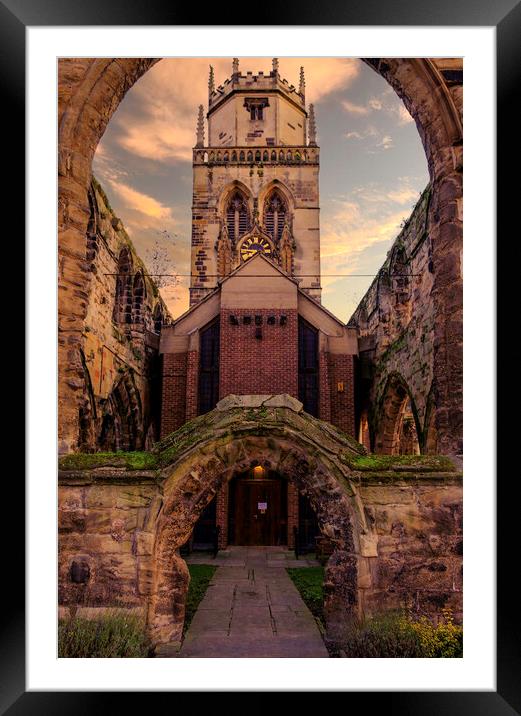 Pontefract All Saints Church Framed Mounted Print by Tim Hill