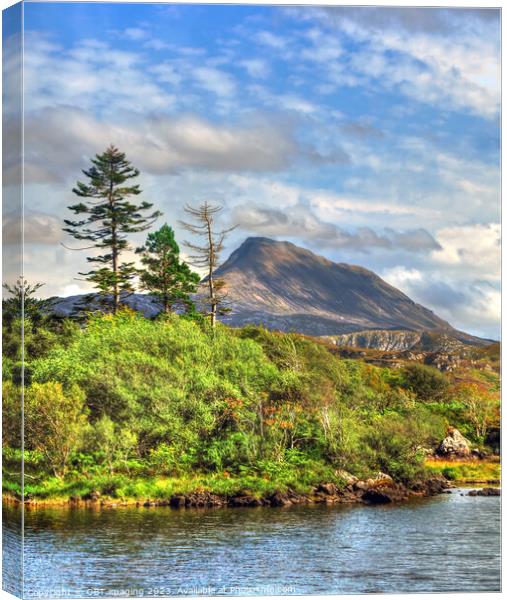 Canisp Mountain Glen Canisp Assynt West Highland Scotland  Canvas Print by OBT imaging