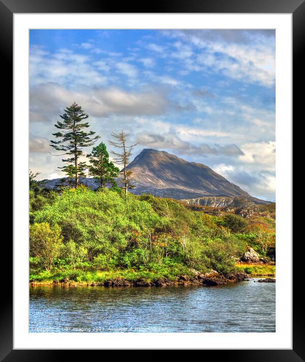 Canisp Mountain Glen Canisp Assynt West Highland Scotland  Framed Mounted Print by OBT imaging