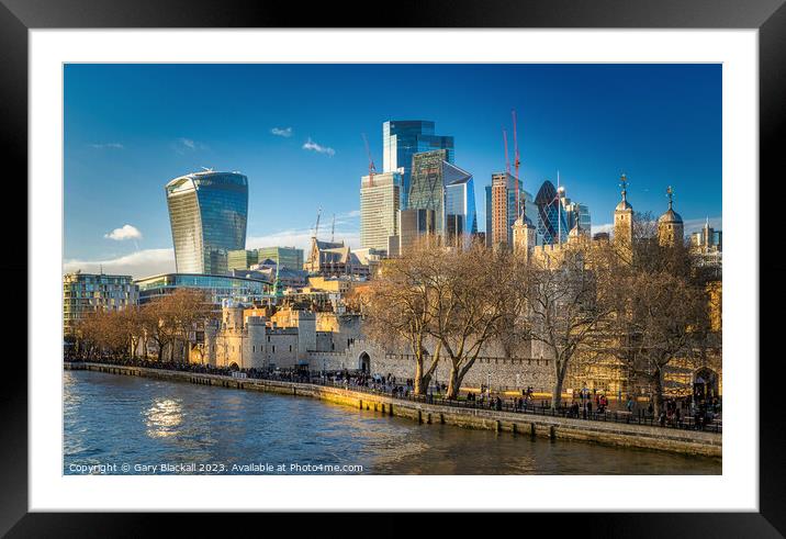 Tower of London Framed Mounted Print by Gary Blackall