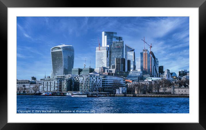 City of London Framed Mounted Print by Gary Blackall