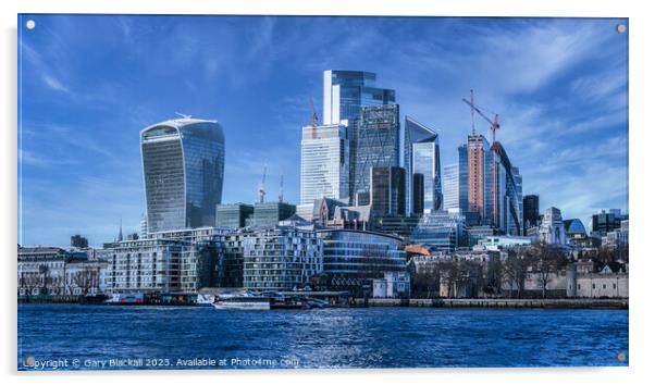 City of London Acrylic by Gary Blackall