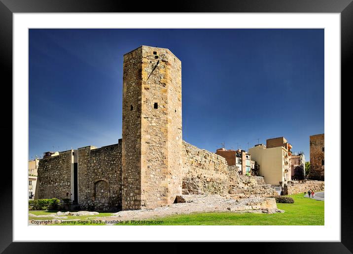 Magnificent Roman Ruins in Tarragona Framed Mounted Print by Jeremy Sage