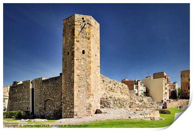 Magnificent Roman Ruins in Tarragona Print by Jeremy Sage