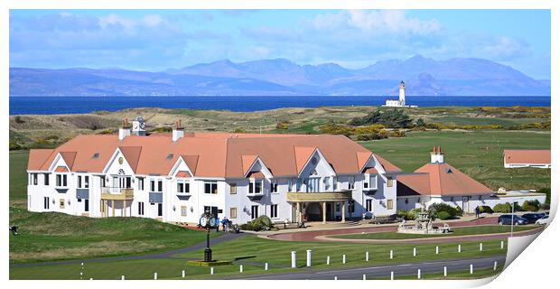 Turnberry Golf Club clubhouse Print by Allan Durward Photography
