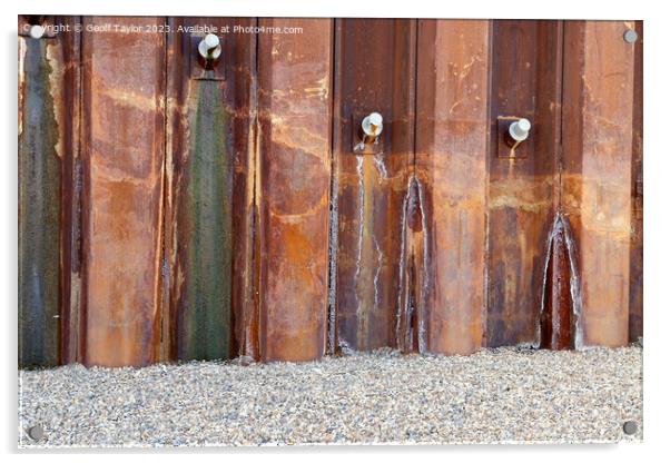 The steel wall Acrylic by Geoff Taylor