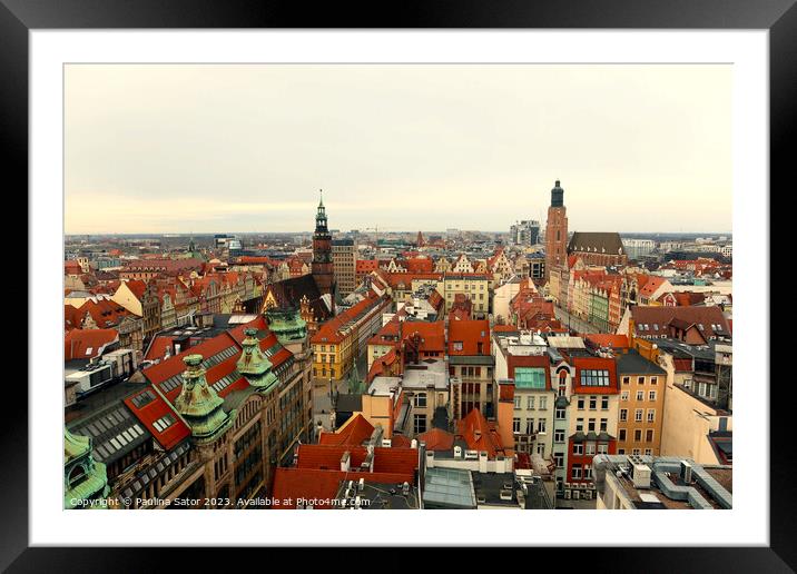 Wroclaw city, Poland Framed Mounted Print by Paulina Sator
