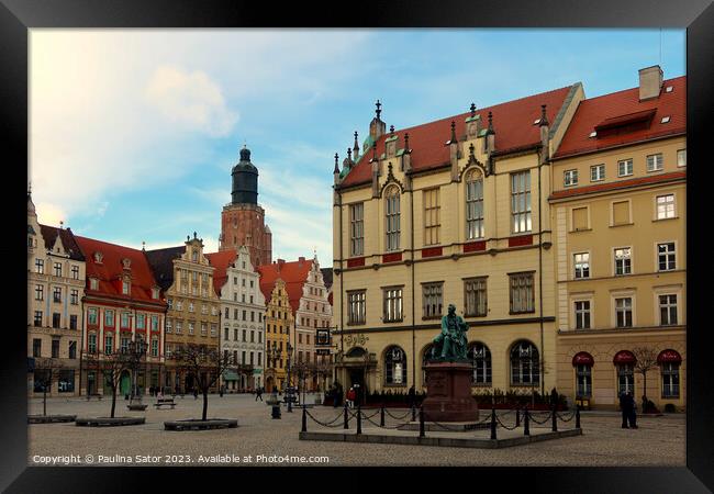 Wroclaw, Poland. Market Square  Framed Print by Paulina Sator