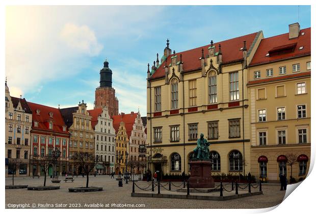 Wroclaw, Poland. Market Square  Print by Paulina Sator