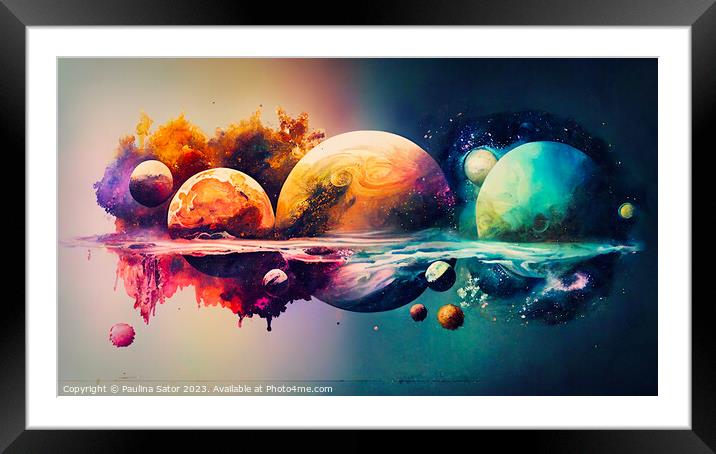 Unreal worlds Framed Mounted Print by Paulina Sator
