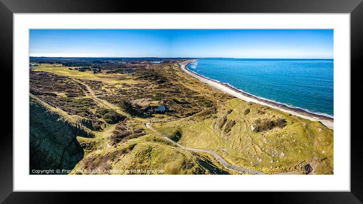 Svinkllovene dunes at the North Sea coast in Thy Denmark  Framed Mounted Print by Frank Bach
