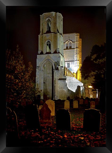 Autumn Night At Wymondham Abbey Framed Print by Darren Burroughs