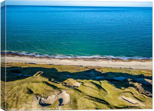 Svinkllovene dunes at the North Sea coast in Thy Denmark  Canvas Print by Frank Bach