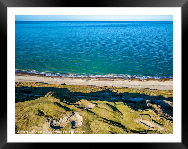 Svinkllovene dunes at the North Sea coast in Thy Denmark  Framed Mounted Print by Frank Bach
