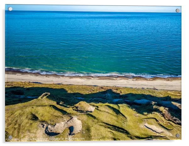 Svinkllovene dunes at the North Sea coast in Thy Denmark  Acrylic by Frank Bach