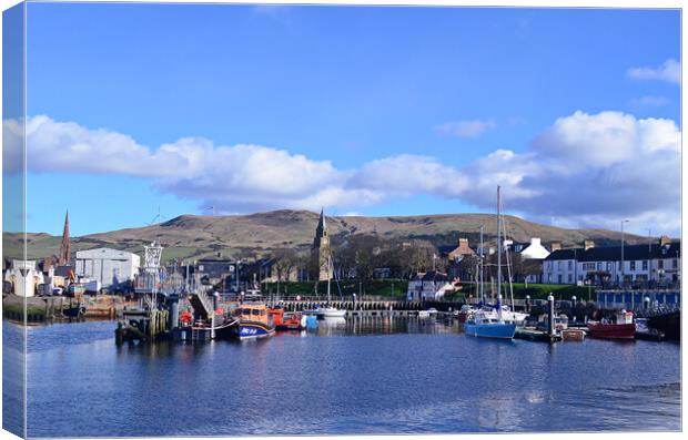 Girvan harbour, South Ayrshire Canvas Print by Allan Durward Photography