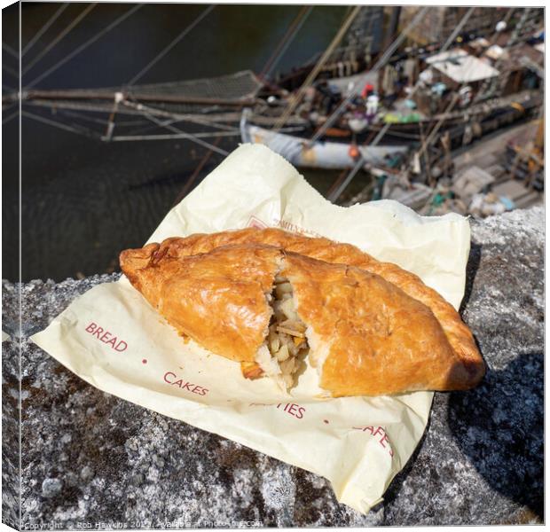 A proper pasty  Canvas Print by Rob Hawkins