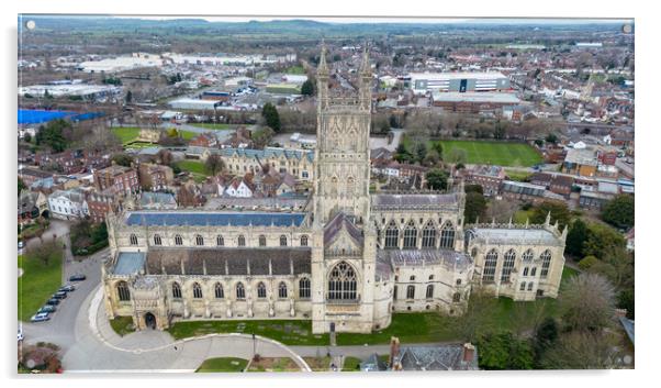 Gloucester Cathedral Acrylic by Apollo Aerial Photography