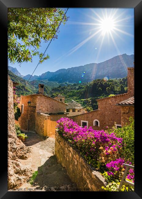 Fornalutx in Mallorca Framed Print by Alex Winter