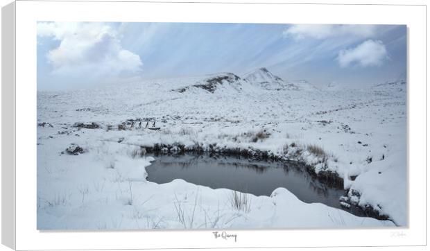 The Quinag in winter at Assynt in  Scotland Canvas Print by JC studios LRPS ARPS