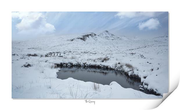 The Quinag in winter at Assynt in  Scotland Print by JC studios LRPS ARPS