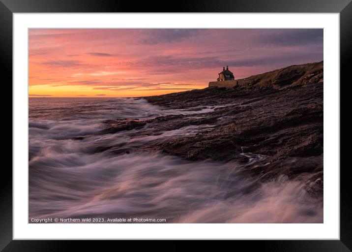 Serenity at Howick Bathing House Framed Mounted Print by Northern Wild