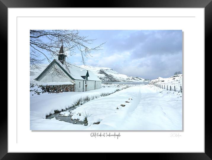 The old Kirk at Assynt in the Scottish Highlands Framed Mounted Print by JC studios LRPS ARPS
