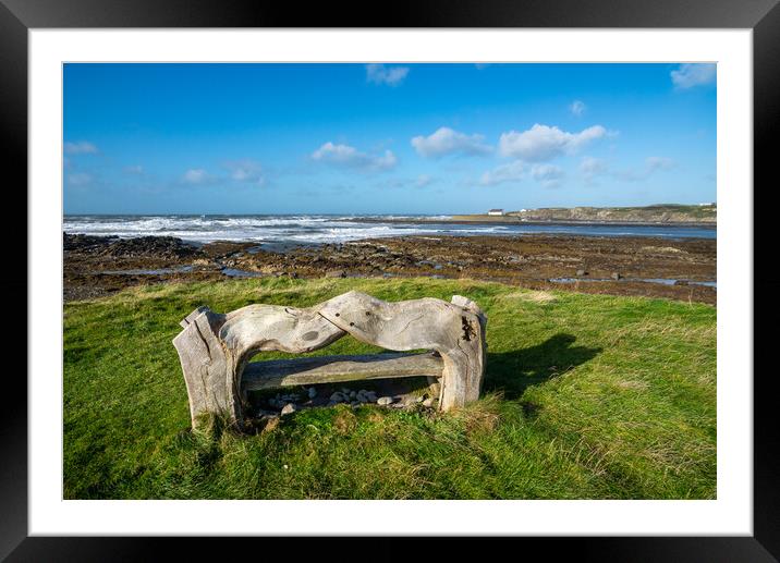 St Cwyfan's Church, Llangwyfan, Anglesey Framed Mounted Print by Andrew Kearton