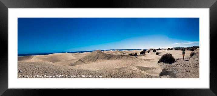 'Eternal Sunsets of Maspalomas Dunes' Framed Mounted Print by Holly Burgess