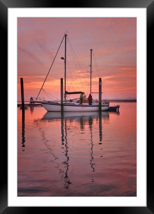 Pre sunrise colours  Framed Mounted Print by Tony lopez