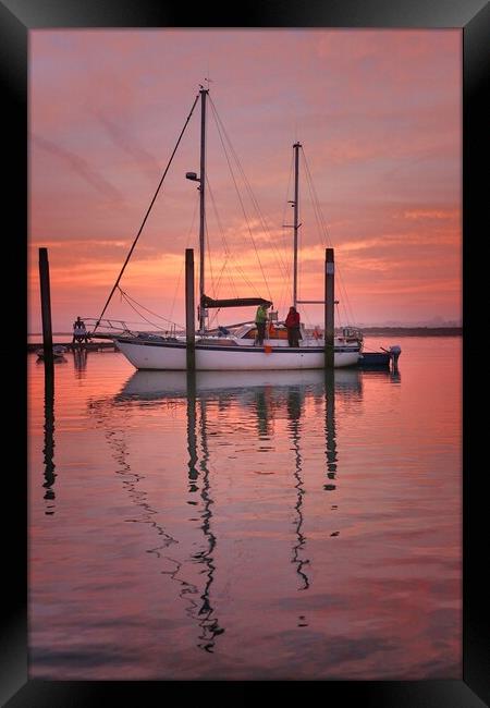 Pre sunrise colours  Framed Print by Tony lopez