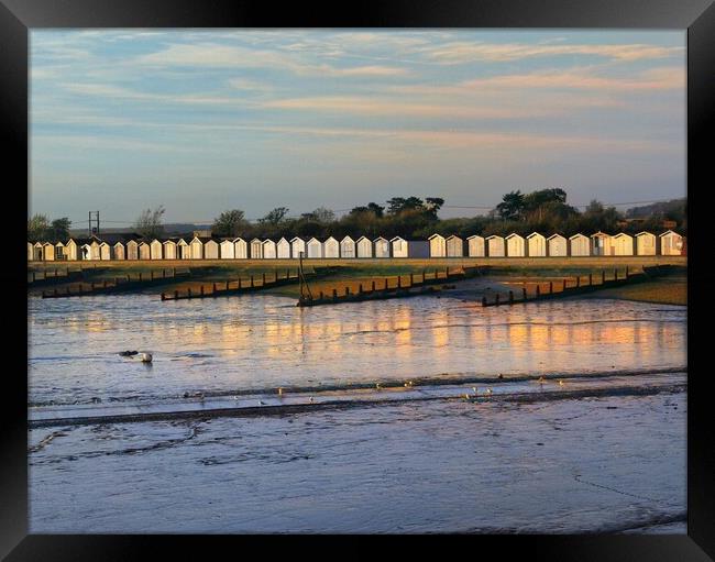 Sunrise over the prom in Brightlingsea essex  Framed Print by Tony lopez